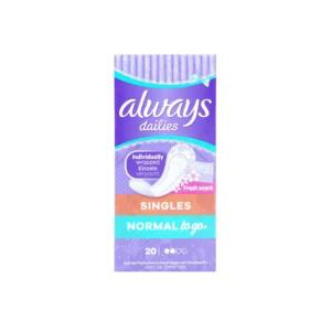 Always-Dailies-Singles-Normal-To-Go-Panty-Liners-Fresh-x-20