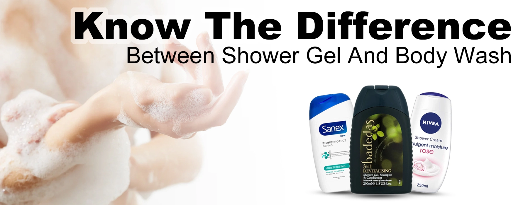 Shower gel vs body wash