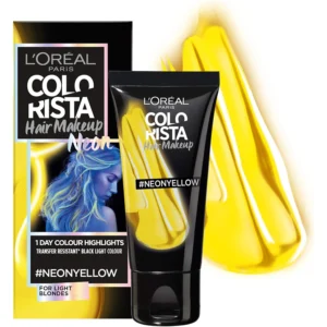 L'Oreal-Colorista-Hair-Makeup-Neon-Yellow-Temporary-Light-Blonde-Hair-Colour-30ml-1